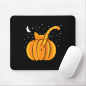 Fun Halloween Cat Hintern Pumpkin Orange Tab Mousepad (Mit Mouse)