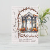 Fun Halloween Costume Party Einladung (Stehend Vorderseite)