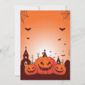 Fun Halloween Costume Party Invite Customizable  Einladung (Rückseite)
