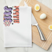 Fun Halloween Designs Hippie Halloween Retro Geschirrtuch (Viertel Falte)