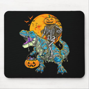 Fun Halloween Dinosaur T Rex Mummy Pumpkin Candy S Mousepad