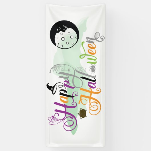Fun Halloween Extravaganter Text Banner (Vertikal)