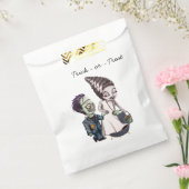 Fun Halloween Favor Bag with Ghostly Bride & Groom Geschenktütchen (Versiegelt)