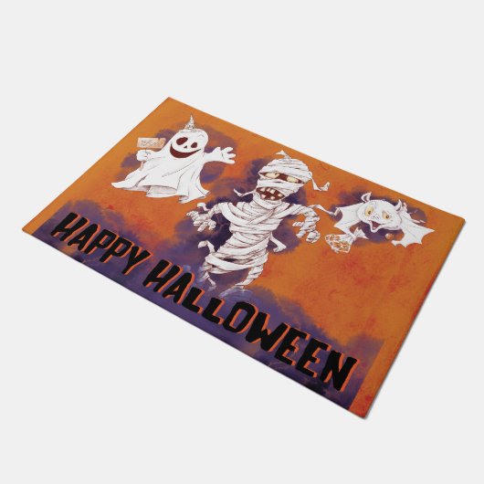 Fun Halloween Fußmatte (Schrägansicht)