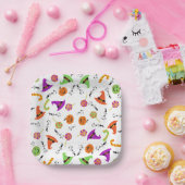 Fun Halloween Gemustert Pappteller (Party)