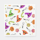 Fun Halloween Gemusterter Hintergrund Serviette (Vorderseite)
