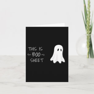 Fun Halloween Gespenst Das ist Boo Sheet Karte