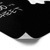 Fun Halloween Gespenst Das ist Boo Sheet Poster (Ecke)