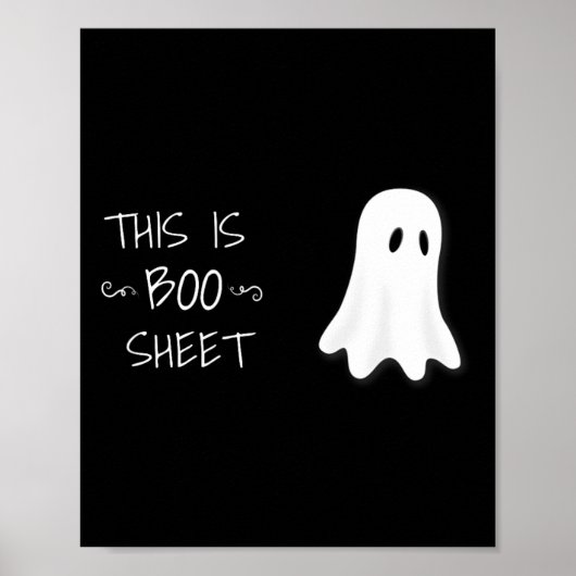 Fun Halloween Gespenst Das ist Boo Sheet Poster (Vorne)
