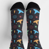 Fun Halloween Grafikmuster Socken (Oben)