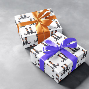 Fun Halloween Hexenschuh Socken Geschenkpapier