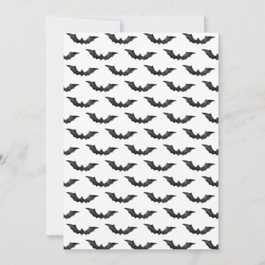 Fun Halloween Housewarming Party Navy Front Door Ankündigung (Rückseite)