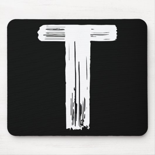 Fun Halloween Karneval Kostümbrief T Green Vint Mousepad (Vorne)