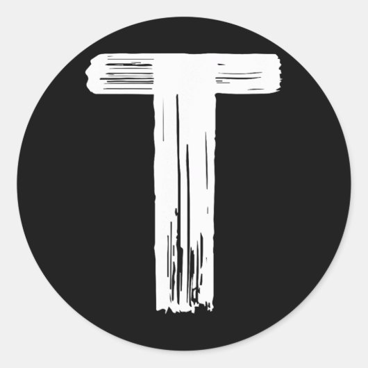 Fun Halloween Karneval Kostümbrief T Green Vint Runder Aufkleber (Vorderseite)