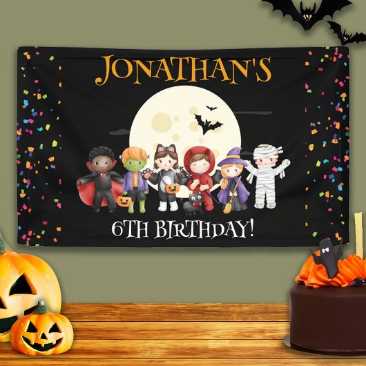 Fun Halloween Kids Costume Geburtstagsparty Banner