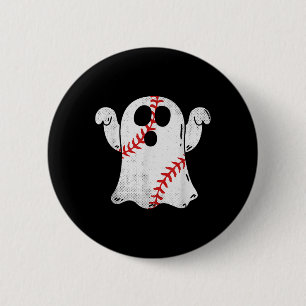 Fun Halloween Kostüm Baseball Ghost Baseball Liebe Button