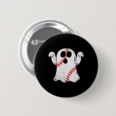 Fun Halloween Kostüm Baseball Ghost Baseball Liebe Button (Vorne & Hinten)