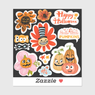Fun Halloween Kürbis niedliche Aufkleber