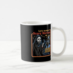 Fun Halloween Lass's Watch Horror Movies Ghost Kaffeetasse