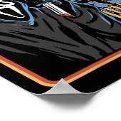 Fun Halloween Lass's Watch Horror Movies Ghost Poster (Ecke)