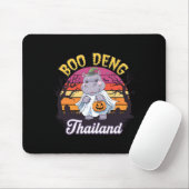 Fun Halloween Moo Deng Hippo Baby Mousepad (Mit Mouse)