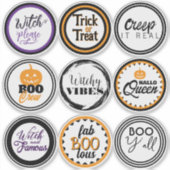 Fun Halloween Party Favor Aufkleber (Vorderseite)