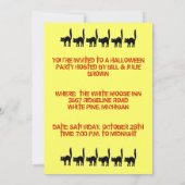 FUN HALLOWEEN-PARTY INVITATION ~ EZ TO CUSTOMIZE! EINLADUNG (Rückseite)
