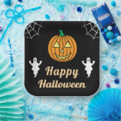 Fun Halloween-Party Niedlich Ghosts Pumpkin Spider Pappteller (Party)