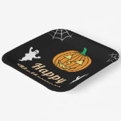 Fun Halloween-Party Niedlich Ghosts Pumpkin Spider Pappteller (Gewinkelt)