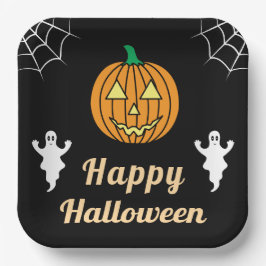 Fun Halloween-Party Niedlich Ghosts Pumpkin Spider Pappteller