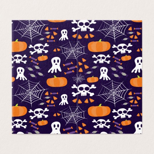 Fun Halloween Pattern (Außenseite Aufgefaltet)
