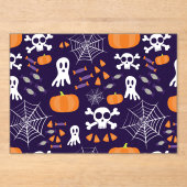 Fun Halloween Pattern Acryleinladungen (Vorderseite)