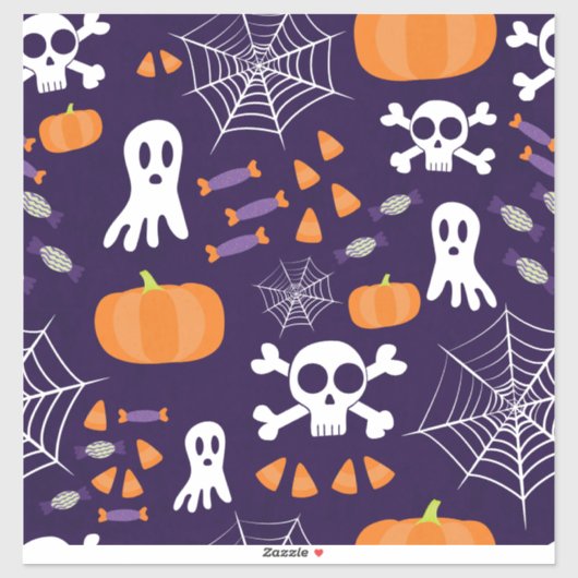 Fun Halloween Pattern Aufkleber (Blatt)