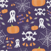 Fun Halloween Pattern Aufkleber (Vorderseite)
