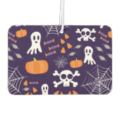Fun Halloween Pattern Autolufterfrischer (Rückseite)