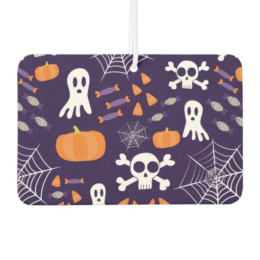 Fun Halloween Pattern Autolufterfrischer (Vorderseite)