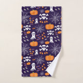 Fun Halloween Pattern Badhandtuch Set (Handtuch)