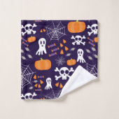 Fun Halloween Pattern Badhandtuch Set (Waschlappen)