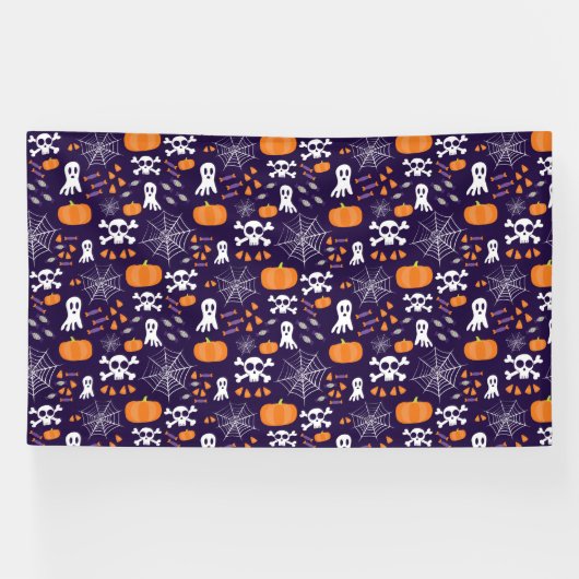 Fun Halloween Pattern Banner (Horizontal)