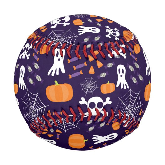 Fun Halloween Pattern Baseball (Rückseite)