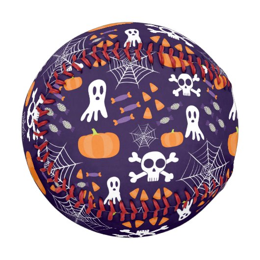 Fun Halloween Pattern Baseball (Vorderseite Links)