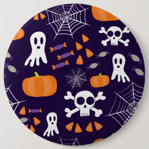 Fun Halloween Pattern Button