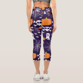 Fun Halloween Pattern Capri Leggings (Rückseite)