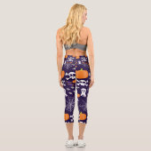 Fun Halloween Pattern Capri Leggings (Rückseite)