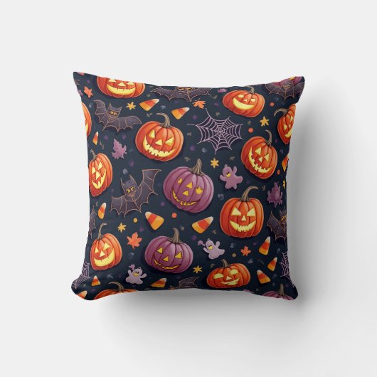 Fun Halloween Pattern Cushions Kissen (Vorderseite)