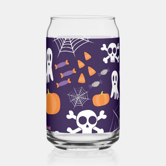Fun Halloween Pattern Dosenglas (Links)