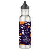 Fun Halloween Pattern Edelstahlflasche (Rechts)