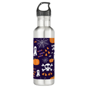 Fun Halloween Pattern Edelstahlflasche