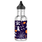 Fun Halloween Pattern Edelstahlflasche (Rechts)
