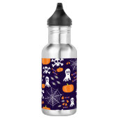 Fun Halloween Pattern Edelstahlflasche (Rechts)